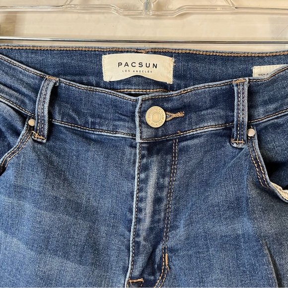 PacSun High Rise Distressed Ankle Jegging Jeans Pants Size 28 - Picture 6 of 7